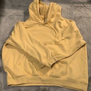 Women’s H&M basics yellow hoodie.